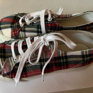 Superga Tartan Plaid Platform Shoe